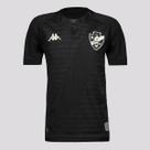 Camisa Kappa Vasco III 2024 Juvenil Preta