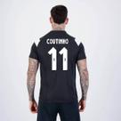 Camisa Kappa Vasco Supporter Cuts Preta e Branca 11 Coutinho