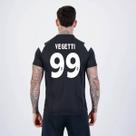 Camisa Kappa Vasco Supporter Cuts Preta e Branca 99 Vegetti Camisa Kappa Vasco Supporter Cuts Preta e Branca 99 Vegetti