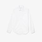 Camisa Lacoste masculina Slim Fit em algodão liso Camisa Lacoste masculina Slim Fit em algodão liso