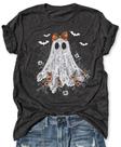 Camisa LANMERTREE Ghost Halloween Graphic Lace XL cinza escuro