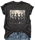 Camisa LANMERTREE Halloween Vintage Witch Witch Women Girls (L)