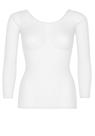 Camisa Leg Avenue de manga comprida industrial Fishnet branca