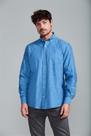 Camisa Linen Blend Comfort - Azul Médio