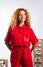 Camisa linho - vermelho cortejo