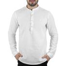 Camisa Linho VersatiOld Branca Henley Camisa Linho VersatiOld Branca Henley
