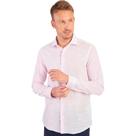 Camisa Listrada Aramis Slim Flame AV23 Rosa Masculino