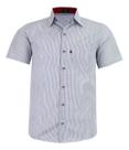 Camisa Listrada Manga Curta Lbl Com Bolso Não Amassa 3022