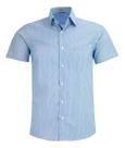Camisa Listrada Masculina Manga Curta Amil Com Bolso 1840