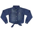 Camisa Look Jeans Amarração Jeans - UNICA - 16