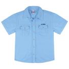 Camisa Look Jeans Bolsos Collor - AZUL - 6