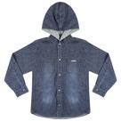 Camisa Look Jeans c/ Capuz Jeans - UNICA - 6
