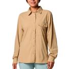 Camisa M/L Feminina Wild Cast Long Sleeve Bege - Columbia