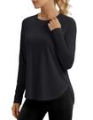 Camisa MAGCOMSEN de proteção solar feminina UPF 50+ preta XL