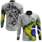 Camisa Makis Fishing Com Proteção Uv Manga Longa Patriota