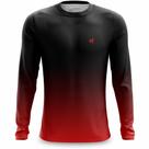 Camisa Manga Comprida Masculina Camiseta Fitness Proteção UV Versatilidade Proteção Academia Corrida