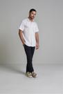 Camisa Manga Curta com Bolso Comfort - Marrom Café