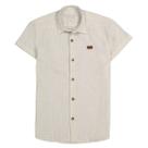 Camisa Manga Curta Infantil Menino em Linho Off White Ogochi Camisa Manga Curta Infantil Menino em Linho Off White Ogochi