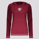 Camisa Manga Longa Fluminense Laçado Feminina Bordô