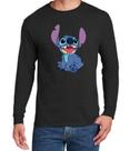 Camisa Manga Longa Lilo Stitch Camisa Unissex - DTF