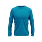 Camisa Manga Longa Masculina Proteção Uv 50+ Térmica Dry Fit Azul Turquesa Camisa Manga Longa Masculina Proteção Uv 50+ Térmica Dry Fit Azul Turquesa