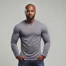 Camisa Manga Longa Masculina UV 50+ Dry Fit Esportiva Cinza Camisa Manga Longa Masculina UV 50+ Dry Fit Esportiva Cinza