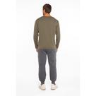 Camisa manga longa masculino basic + verde M