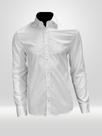 Camisa Manga Longa Regular Lisa Básica Logo No Peito Calvin Klein Jeans Branco