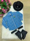 Camisa Manga Longa Rodeio com Cinto e Fivela - Estampa Sortida