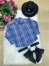 Camisa Manga Longa Rodeio com Cinto e Fivela Thomas - Estilo Caipira