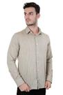 Camisa Manga Longa Slim Fit Flamê Verde Oliva