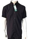 Camisa Masculina 1600 manga curta, microfibra, passa fácil com bolso modelagem tradicional Camisa Masculina 1600 manga curta, microfibra, passa fácil com bolso modelagem tradicional