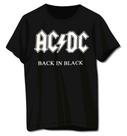 Camisa Masculina Acdc Black In Black Banda Camisa 100% Algodão