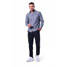 Camisa Masculina Algodão Manga Longa com Listras