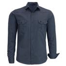 Camisa Masculina Amil Estilo Militar Manga Longa Slim 100% Algodão 1747