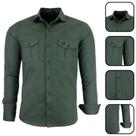 Camisa Masculina Amil Estilo Militar Manga Longa Slim Fit Camisa Masculina Amil Estilo Militar Manga Longa Slim Fit