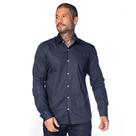 Camisa Masculina Amil Slim Faixa Azul Claro Leve Marinho Camisa Masculina Amil Slim Faixa Azul Claro Leve Marinho