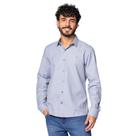 Camisa Masculina Amil Slim Level Azul Claro