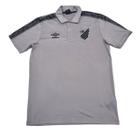 Camisa Masculina Athletico Paranaense Polo Viagem 2022 Cinza