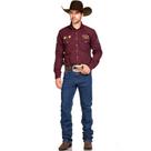 Camisa Masculina Bordada Country 100% Algodão Bill Way Ref: 34018