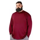 Camisa masculina BRISIRA, grande e alta, com proteção solar UPF 50+, azul marinho