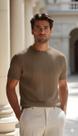 Camisa masculina camiseta Social Tricô Modal