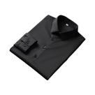 Camisa masculina casual e elegante de manga comprida de cor sólida sem engomar e resistente a rugas Camisa masculina casual e elegante de manga comprida de cor sólida sem engomar e resistente a rugas