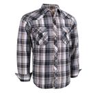 Camisa masculina COEVALS CLUB, manga comprida, xadrez de trabalho casual