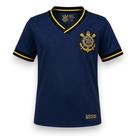Camisa Masculina Corinthians Roxo Escudo Bordado Licenciado -