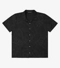 Camisa Masculina Cotton Leve Estampada Diametro Preto