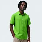 Camisa Masculina De Botão Manga Curta Verde Limão Viscose Camisa Masculina De Botão Manga Curta Verde Limão Viscose