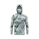 Camisa Masculina de Pesca Multifuncional com Proteção Solar UPF 50+ - com Capuz e Máscara