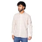 Camisa Masculina Dixie Manga Longa Xadrez Areia