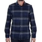 Camisa Masculina Dixie ML Flanela Xadrez Azul Marinho - 152701